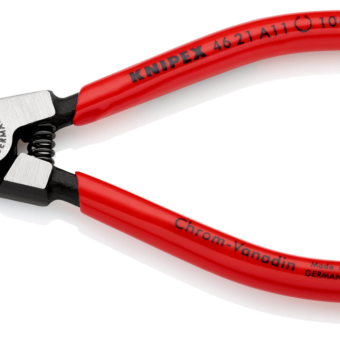 KNIPEX 46 21 A11 SB Circlip Pliers for external circlips on shafts with plastic coating black atramentized 125 mm - KNI4621A11SB