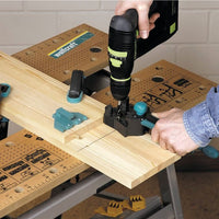 WOLFCRAFT DOWELMASTER 4640000: Precision Dowel Jig for Woodworking Joints - Corner, T-Butt, Edge-to-Edge