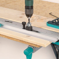 Wolfcraft Dowelling Jig Rule 4650000 - Precision Woodworking Tool for Dowel Joints, Boreholes, Hinges & Fittings