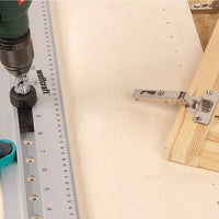 Wolfcraft Dowelling Jig Rule 4650000 - Precision Woodworking Tool for Dowel Joints, Boreholes, Hinges & Fittings