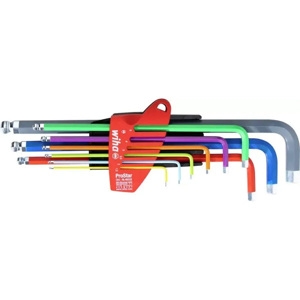 Wiha HEX KEY SET - COLOUR FLOURESCENT ERGOSTAR 46555 - WIH369S9F