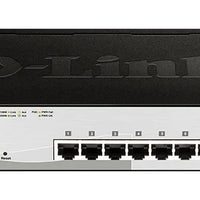 D-LINK 8-ports 10/100/1000Base-T PoE Smart Switch plus 2 SFP ports - 78W PoE budget D-Link Consumer