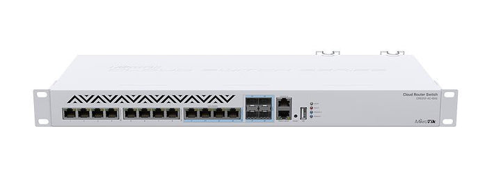 MikroTik CRS 8 Port 10Gbps 4SFP+/10Gbps Ports | CRS312-4C+8XG-RM-MT-RBCRS312-4C+8XG-RM