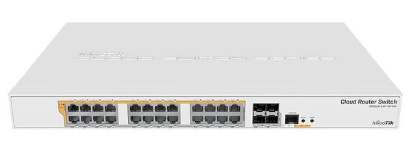 MikroTik Cloud Router Switch 24 Port PoE 450W 4SFP+ | MT-RBCRS328-24P-4S+R-MT-RBCRS328-24P-4S+R