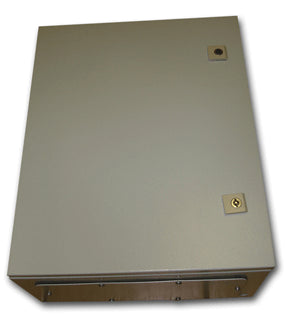 IP55 Weatherproof Metal Enclosure 500x400x210 Beige - Surface Mount Lockable Doors