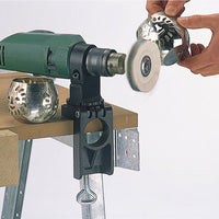 Wolfcraft Universal Drill Clamp 4802000 - Stationary Drill Press Attachment, Euronorm Collar, Horizontal/Vertical Mounting
