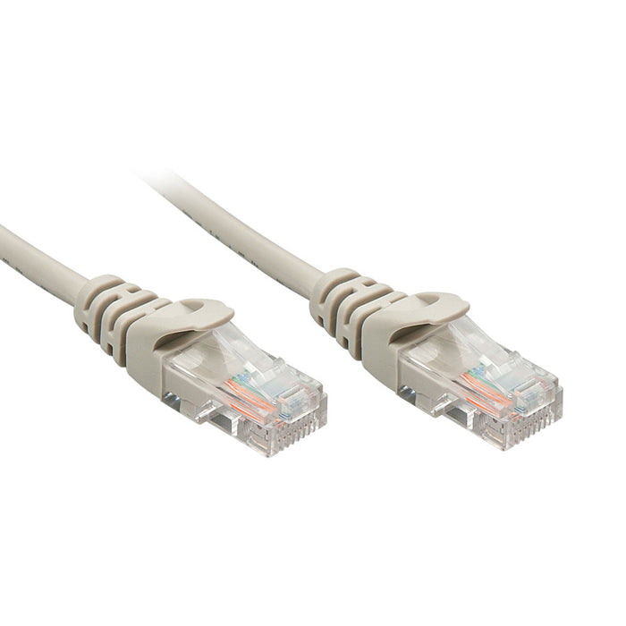 LINDY 15M UTP CABLE CAT5E GREY (48293) - NET-FLYM-GY-15M-L