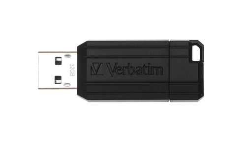 VERBATIM  32GB PINSTRIPE USB BLK