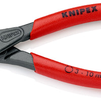 KNIPEX 49 11 A0 SB Precision Circlip Pliers for external circlips on shafts with non-slip plastic coating grey atramentized 140 mm - KNI4911A0SB