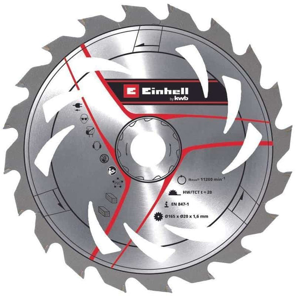 Einhell Tct Sawbl.M-Thin 165X20 20T, Circular Saw Accessory- 49584759