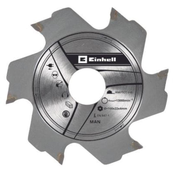 Einhell Milling Blade 100X22X3,8Mm 6T., Biscuit Jointer Accessory- 49758941
