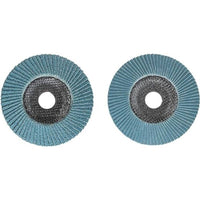 Einhell 2 Abr. Flap Discs 115 40/80, Angle Grinder Accessory- 49795505