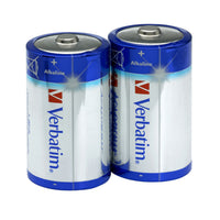 VERBATIM D ALKALINE BATTERIES 2PK