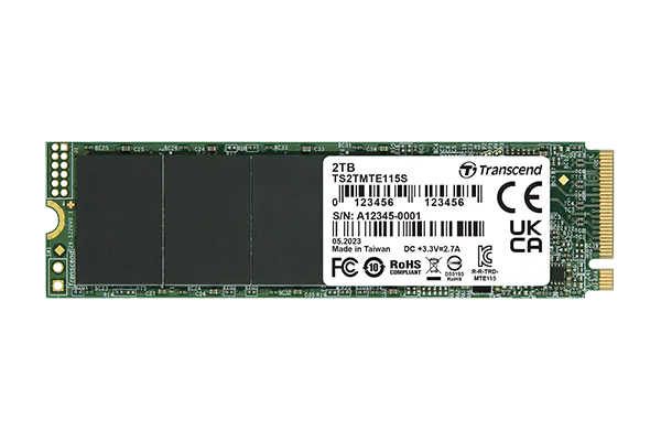 Transcend 2TB TS2TMTE115S SSD: High-Performance NVMe PCIe Gen3 M.2 2280 Internal Solid State Drive