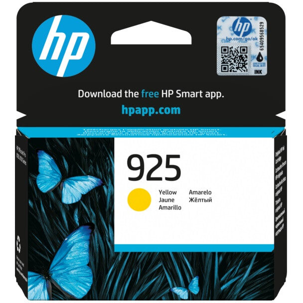 HP 925 Yellow Original Ink Cartridge | Genuine HP Ink | Vibrant Yellow Prints