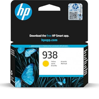 HP 938 Yellow Original Ink Cartridge - Genuine HP Ink for Vibrant Prints