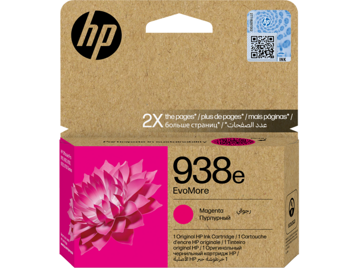 HP 938e EvoMore Magenta Original Ink Cartridge - Genuine HP Ink