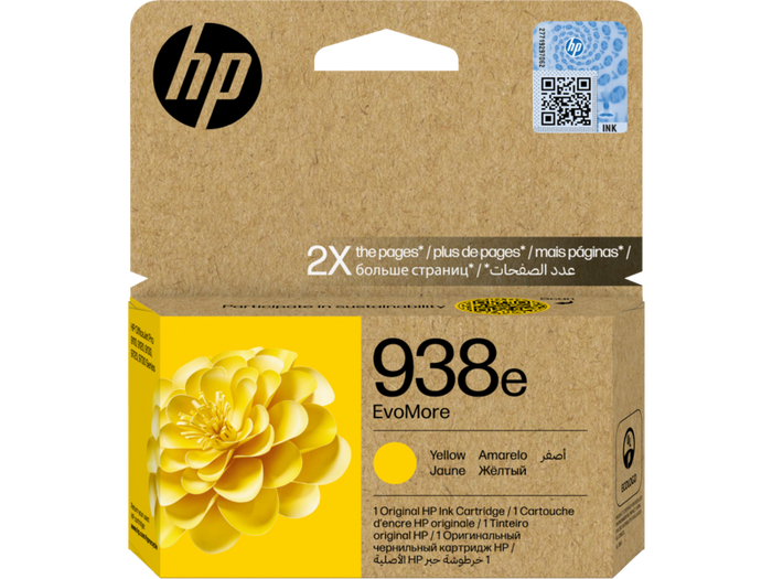 HP 938e EvoMore Yellow Original Ink Cartridge-4S6Y1PE