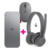 Lenovo Go Wired ANC Headset + Wireless Mobile Power Bank + Wireless Mouse Bundle-4XD1C99223-PROMO