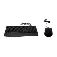 RCT Wired USB Keyboard & Mouse Combo | 104-Key Membrane Keyboard | AI Tool Key | Optical Mouse; 1000-3200 DPI RCT Peripherals
