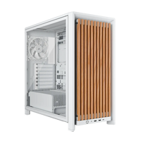FRAME 4000D RS WOOD Modular High Airflow Mid-Tower PC Case; 4x  RS Fans; White & Oak.