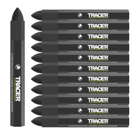 TRACER Lumber Crayon Markers Black (12pk) - 10-ACM1