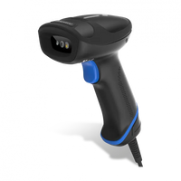 HR33 Marlin 2D CMOS Mega Pixel Handheld Reader with 3.5 mtr. coiledUSB cable(CBL030UA)and autosense. Incl. smart adjustable stnd