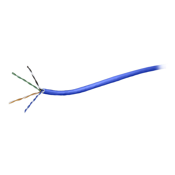 500M ROLL CAT5E SOLID NETWORK CABLE - BLUE - NET-CAT5STCAB500-BLU