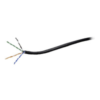 500M ROLL CAT5E SOLID NETWORK CABLE - BLACK - NET-CAT5STCAB500-BLK