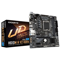GIGABYTE H610M Motherboard: LGA 1700, DDR4, mATX, Intel Chipset. PC Component for Gaming & Desktop Builds.