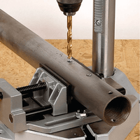 Wolfcraft Drill Stand 5027000 - Precision Drilling Tool for Flat Surfaces & Round Work Pieces