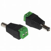 DC Power Plug with Screw Terminals. 5.5mm Jack - Male type