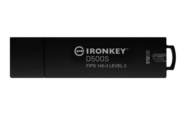 Kingston 512GB IronKey D500S FIPS 140-3 Level 3 AES-256-IKD500S/512GB
