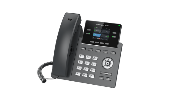 Grandstream GRP2612 IP Phone: 2-Line Carrier-Grade Desk Phone with HD Audio & LCD Display. Ideal for business communication.