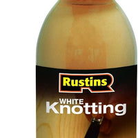 Rustins White Knotting 125ml - Wood Knot Sealer, Stain Blocker, Wood Treatment, Interior/Exterior Use