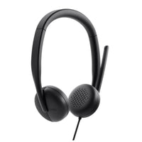 DELL WH3024 Wired Headset - Black, Comfortable Computer Headphone with Microphone for Clear Audio. Shop Now!