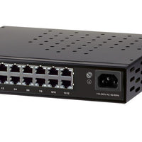 Netonix 12-Port Managed PoE Switch 24V-48V AC PoE + 2SFP Uplink Ports 250W | NTX-WS-12250-AC