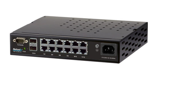 Netonix 12-Port Managed PoE Switch 24V-48V AC PoE + 2SFP Uplink Ports 250W | NTX-WS-12250-AC