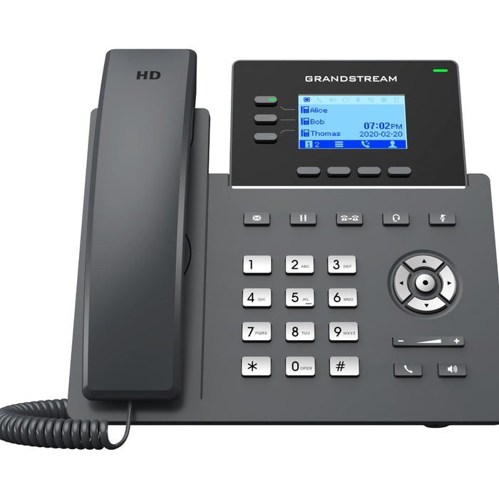 Grandstream 3-Line Gigabit Carrier Desk Phone PoE support | GRP2603P-GS-GRP2603P