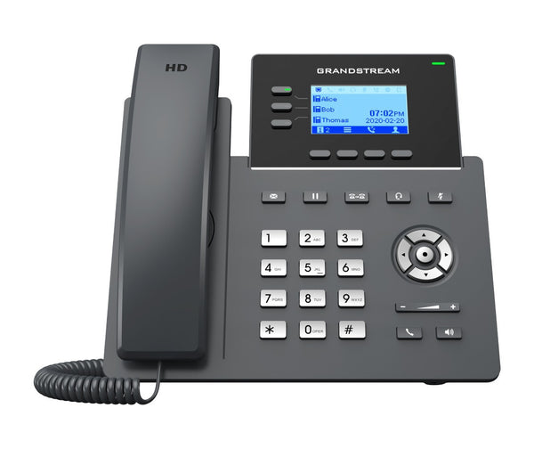 Grandstream 3-Line Gigabit Carrier Desk Phone PoE support | GRP2603P-GS-GRP2603P
