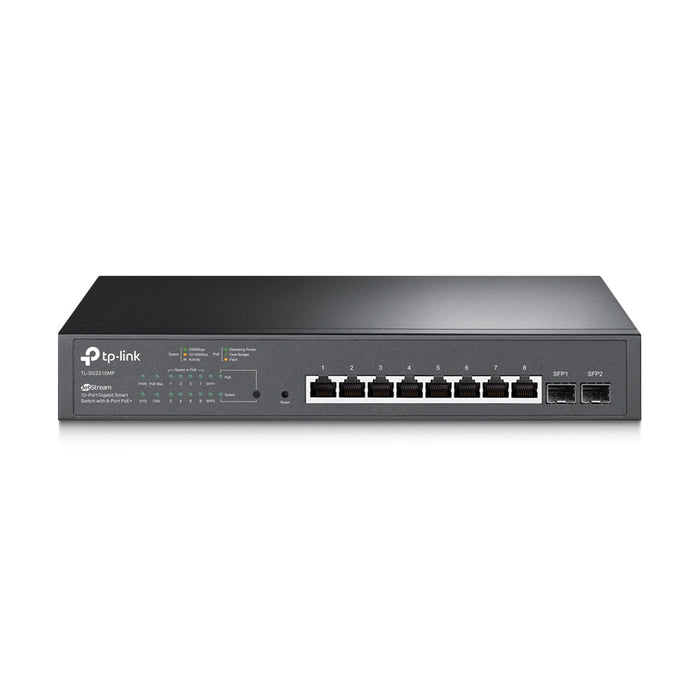 TP-Link JetStream 10-Port Gigabit Smart Switch 8-Port PoE+  TP-SG2210MP-TP-SG2210MP