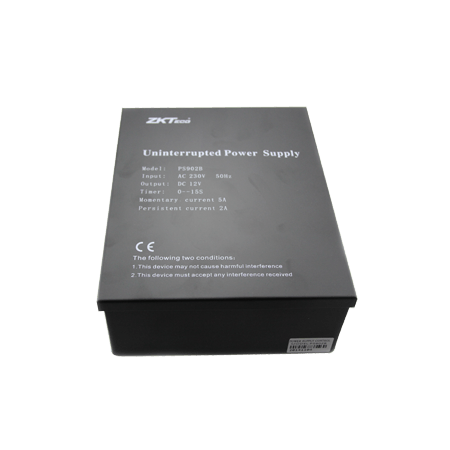 ZKTeco - Power Supply with Battery Leads, 12V 7Ah battery not included-ZK-PSU-B