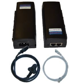 Surge Protected Gigabit PoE Injector, 48V, 0.8 Amp, SA Type M, 3-Pin Cord