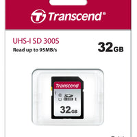 TRANSCEND 300S 32GB UHS-1 CLASS 10 U1 SDHC CARD -2D NAND Transcend