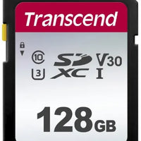 TRANSCEND 300S 128GB UHS-1 CLASS 10 U1 V10 SDXC CARD - 3D NAND Transcend