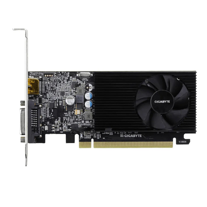 GIGABYTE nVidia GeForce GT 1030 - 2GB GDDR4; 64-Bit Memory Bus; PCI Express 2.0; 1x Dual-Link DVI-D; 1x HDMI; Low Profile Gigabyte