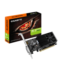 GIGABYTE nVidia GeForce GT 1030 - 2GB GDDR4; 64-Bit Memory Bus; PCI Express 2.0; 1x Dual-Link DVI-D; 1x HDMI; Low Profile