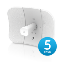 Ubiquiti UISP airMAX LiteBeam 5AC 23dBi Radio 5-Pack Includes POE Injector  | LBE-5AC-GEN2-UBAM-LBE-5AC-GEN2-5