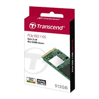 TRANSCEND 512GB MTE110S PCI-E GEN 3x4 M.2 2280 SSD 3D TLC - 1700 MB/s Read 1400 MB/s Write - 200 TBW Transcend