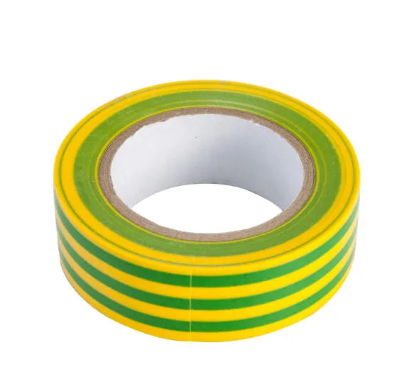 HellermannTyton Green & Yellow Electrical Tape - Flame Retardant Insulation Tape for Wiring